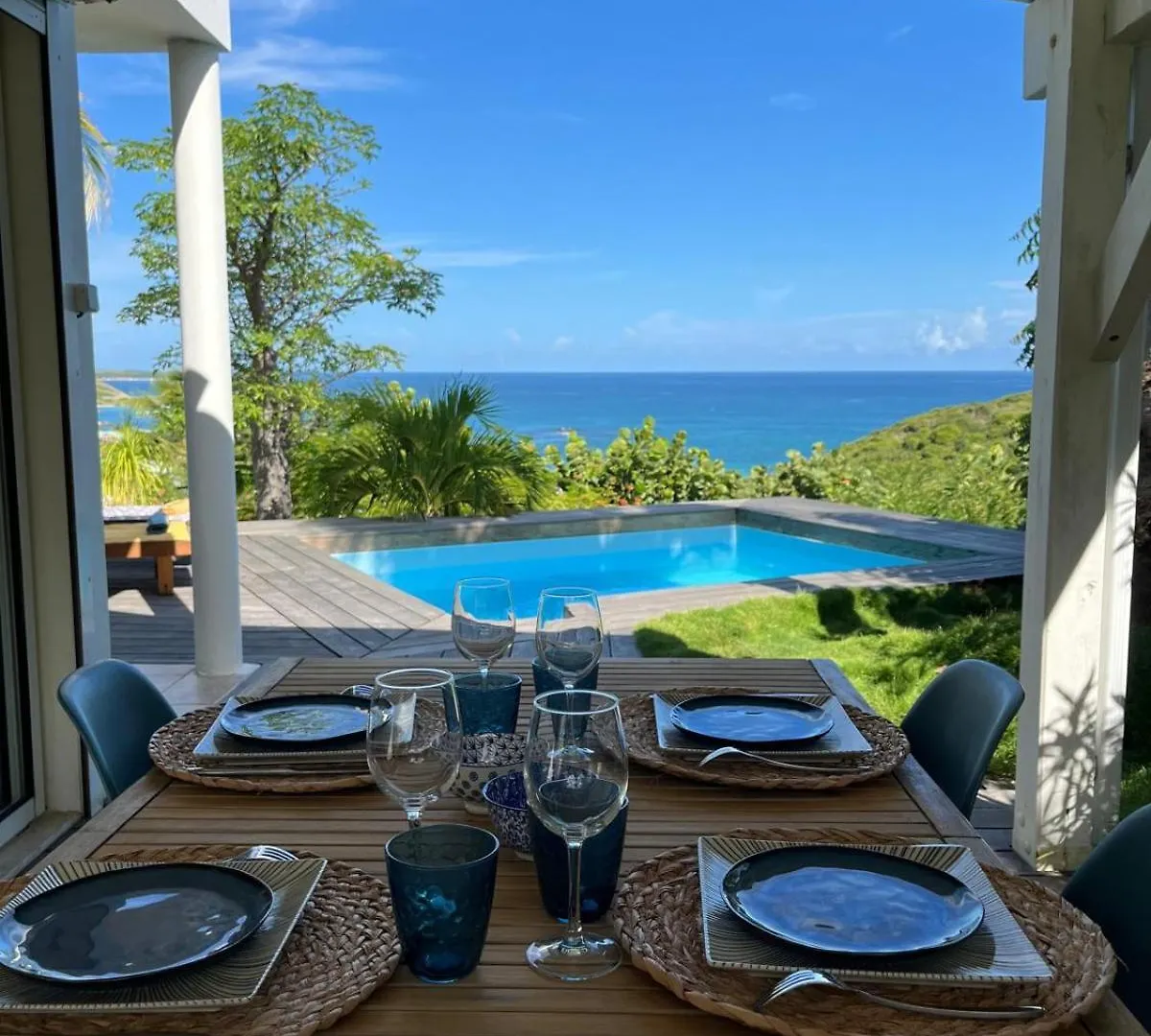 Calme Avec Vue Formidable Sur L'Ocean Villa Cul de Sac
